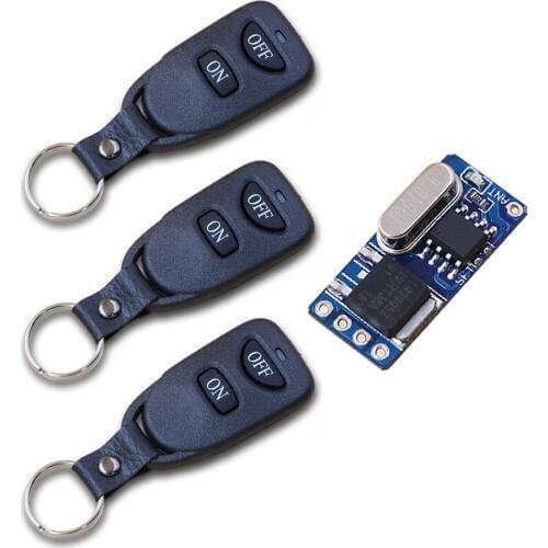 DC3.5v 3.7v 5v 6v 7.4v 8.4v 9v 12v RF Micro Wireless Remote Control Switch Radio Controller System Relay Receiver Transmitter