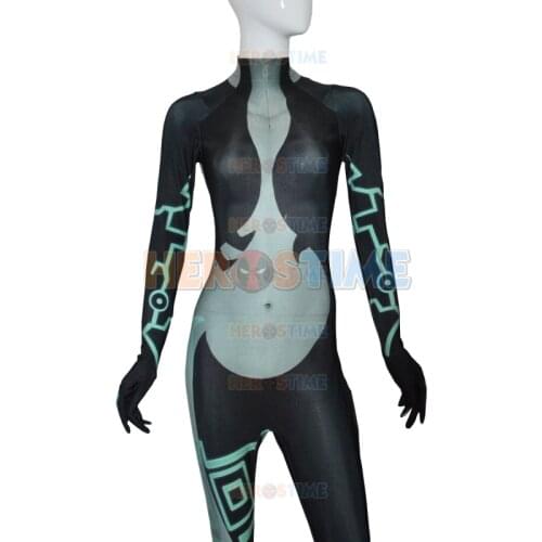 Twilight Princess Midna Costume 3D Printed Spandex Halloween Cosplay Female Superhero Zentai Suit The Most Classic