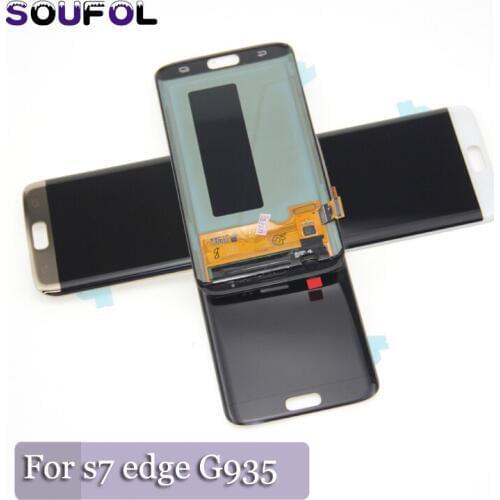 SUPER AMOLED Replacement for SAMSUNG Galaxy s7 edge G935 G935F LCD Display Digitizer Touch Screen
