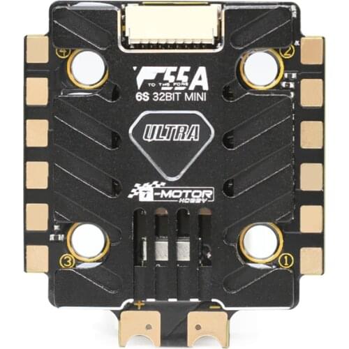 T-Motor Ultra F55A Mini 55A 3-6S BLHeli_32 4in1 Brushless ESC ProShot1000 20x20 for RC FPV Racing Freestyle Drones