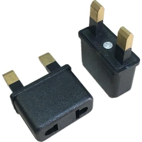 Universal EU US to UK AC Power Socket Plug Travel Wall Charger Outlet Adapter Converter 2 Socket Input Pin For Phone Charging