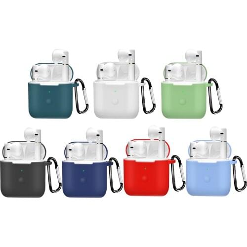 Waterproof Silicone Protective Case Cover for QCY T8 With Carabiner Outdoor