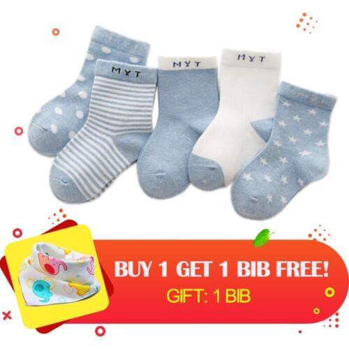 5 Pairs/Pack baby socks newborns Winter Cotton thickening Unisex Short Socks 0-24 months infant girl and boy socks Drop Shipping
