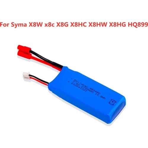 7.4V 2700mAh 25C Lipo Battery For Syma X8W x8c X8G X8HC X8HW X8HG HQ899 T70CW RC Quadcopter Spare Parts 2s 7.4V Battery