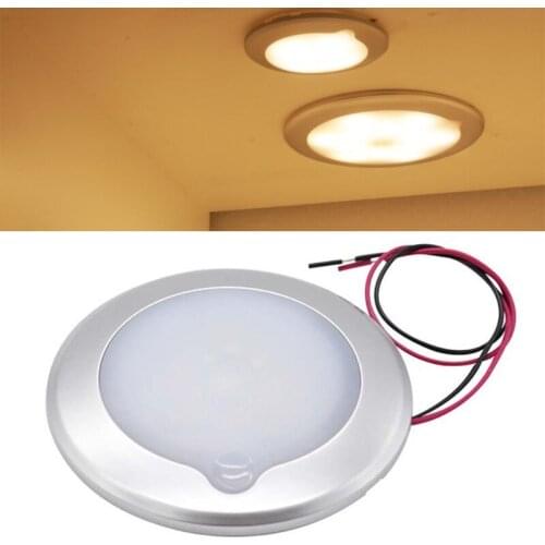Auto LED Touch Button Ceiling Lamp Wireless Magnet Reading Light Rechargeable for Car Vehicle Interior RV Boat Night Lights