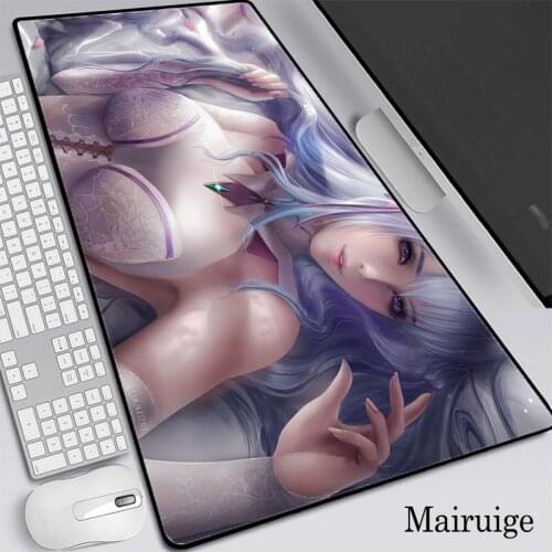 Breast Anime Large RGB Gaming Computer Mousepad Big Mouse Mat Xxl Carpet for Keyboard Desk Mat Mause with Backlight Dropping