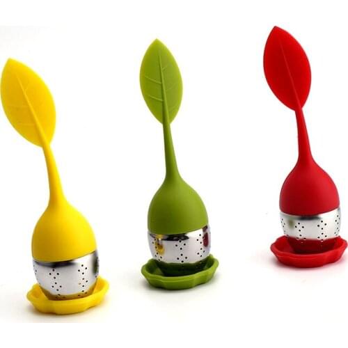 Tea Infuser Stainless Steel Silicone Tea Ball Leaf Food Grade Flavor Tea Bag Teapot Tools Tea Strainer for Brewing Device Herbal