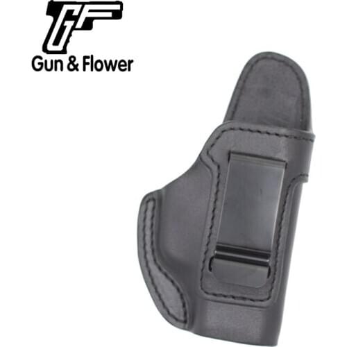 Gun&Flower Sig P365 Concealed Leather Holster Inside the Waistband Right Hand Pistol Gun Pouch Holder Hunting Accessories