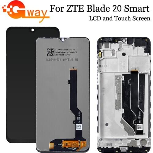 6.49" For ZTE Blade 20 Smart V1050 LCD Display + Touch Screen Digiziter Assembly With Frame For ZTE 20 Smart V2050 LCD + Tools