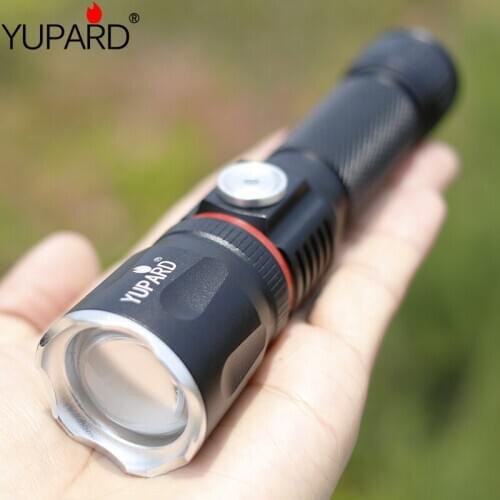 Dual light source T6 COB LED glare flashlight USB charging multi-function camping lamp magnet work maintenance lighting lamp