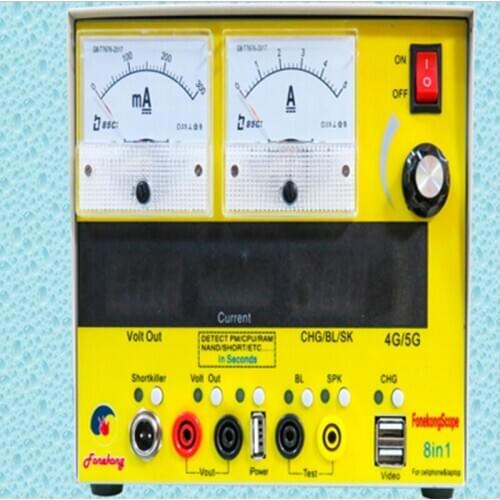 FoneKong scape 8 in 1 regulated power meter detect cpu ram nand pmu in second for cellphone and laptop