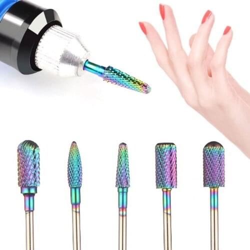 10PCS Cutter For Manicure Ceramic Nail Drill Bits Manicure Machine Accessories Rotary Electric Nail Files Manicure Nail Art Tool