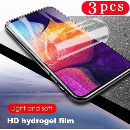 3Pcs full cover hydrogel film for samsung galaxy A90 A80 A70S A60 A50 A40 A30 A20 A10 protective screen protector Not glass film