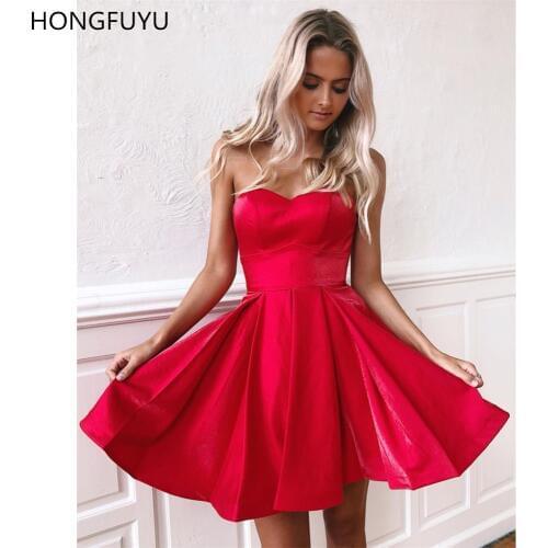 HONGFUYU Womens Satin Dresses
