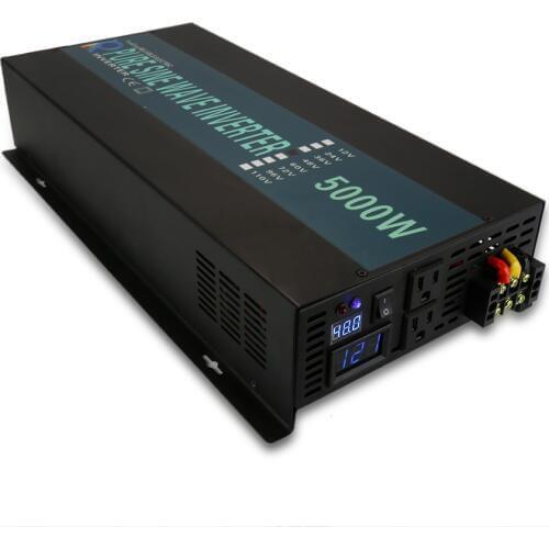 5000w Pure Sine Wave Solar Power Inverter Dc 12v 24v 48v To Ac 120v 220v Controller Converter Charger Off-grid Home Display Car