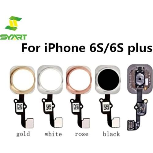 For iPhone 6s 6s Plus Home Button With Flex Cable Home Return Key Assembly Sensor Ribbon Fingerprint Menu For iPhone 6s/6s plus
