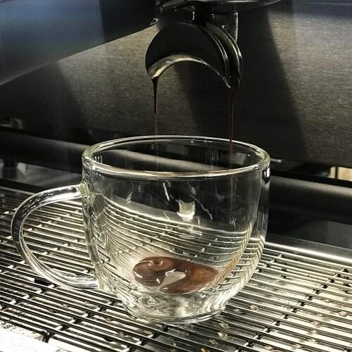 Transparent Glass Handle Coffee Cup, High Boron Glass Glass Teacup