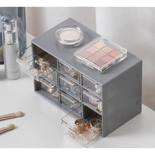 Jiugongge Stationery Storage Box Storage Box Storage Box Jewelry Storage Box Makeup Toy Storage Box Storage Drawer Storage Box