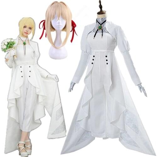 Violet Evergarden: Eternity and the Auto Memories Doll Cosplay Violet Evergarden Costume Outfit Halloween Carnival Costume