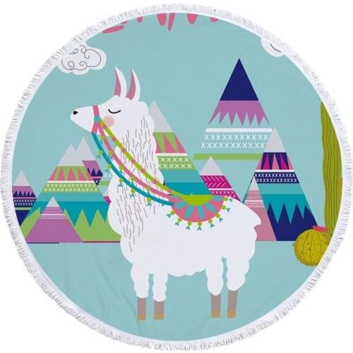 Cute cartoon alpaca Beach mat Bath towel Large beach towel Towel beach Towels Beach cover up Microfiber towel luxury beach towel