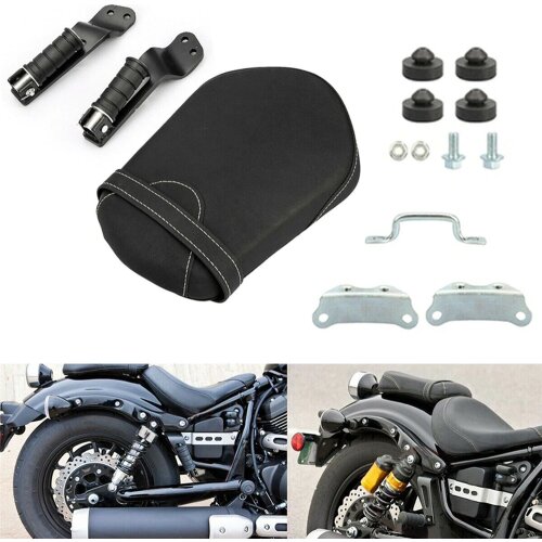 Motorcycle Rear Foot Pegs Footrests Passenger Seat Cushion Pillion for Yamaha Bolt XVS 950 R XVS950 2014-2016