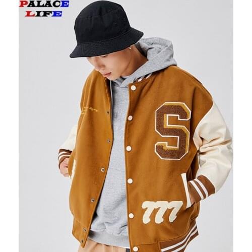 Men Bomber Jacket Coat Hip Hop Streetwear Harajuku Embroidery Jacket Patches 2021 Autumn Cotton Couple Casual Coat Outwear 6XL