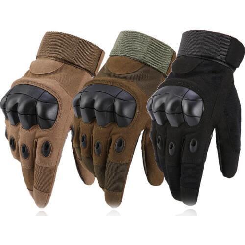Mens Military Tactical Full FingerGloves Hard Knuckle Gloves for Shooting Airsoft Motorcycle Outdoor Gloves