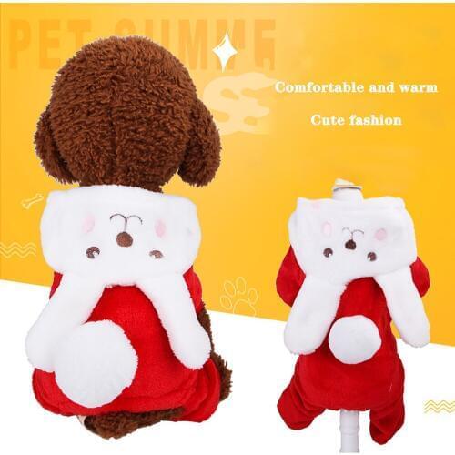 Pet clothes, thick dog four feet clothes