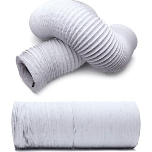 6M 150-80mm Dia Portable Flexible Air Conditioner Spare Parts Vent Hose Aluminum Foil Antistatic Exhaust Hose Vent Tube Pipe