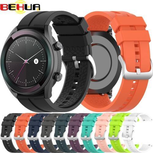 Hight Quality Silicone Wristband Strap For Huawei Watch GT 2 42mm/ GT Elegant fashion New Sports Bracelet 20mm watch Band Straps