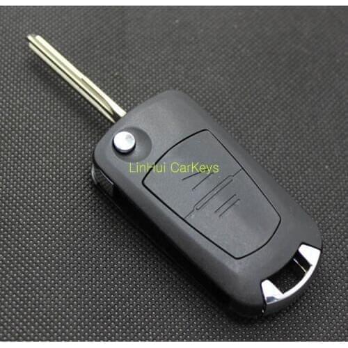 PINECONE for OPEL VECTRA 3.2 CORSA 2 Buttons Uncut RIGHT GROOVE Brass Blade Modified Remote Blank ABS Key Shell 1PC