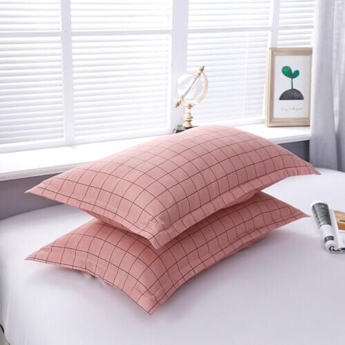 Modern Brief Pillowcase 48 x 74cm White Leaf Printed Pillow Covers Polyester Geometric Pattern Only 2pcs Pillow Case (No Filler)