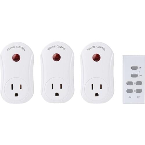 ESPLENTY Smart Plug Wireless Remote Control Socket Power Switch for Lights, Fans, Christmas Lights, Small Appliance,Long range