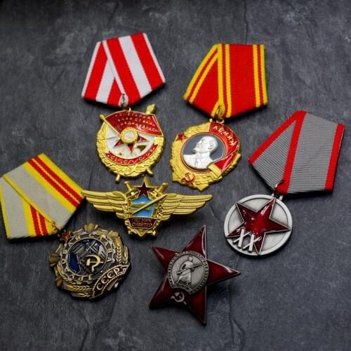 Top Quality Different Kinds of USSR Decorations CCCP Order of Lenin Order of Glory Medal For Courage Medal For Battle Merit