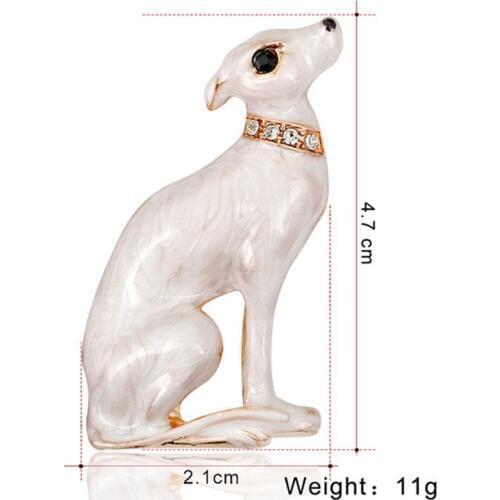 Ydgy Cute Dachshund Dog Brooches For Women Fashion Metal Crystal Enamel Animal Brooch Jewelry