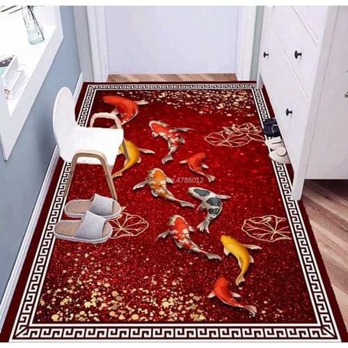 Golden Carpet Custom 3D Pattern Gold Diamond Velvet Door Mats Home Bedroom Entrance Living Room Lucky Entrance Door Mat