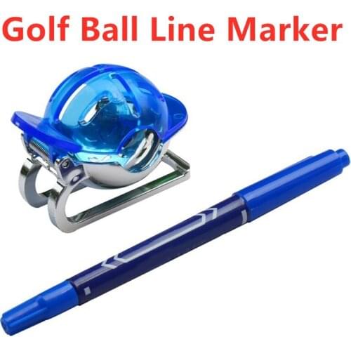 1Set New Outdoor Golf Ball Line Marker With Pen Drawing Marking Alignment Tool Marks Template Drawing Alignment Marks Sign Tools