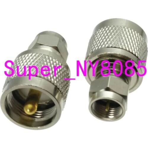 1pcs Adapter UHF PL259 Male Plug to F TV Male Connector Straight M/M for DVB-T TV