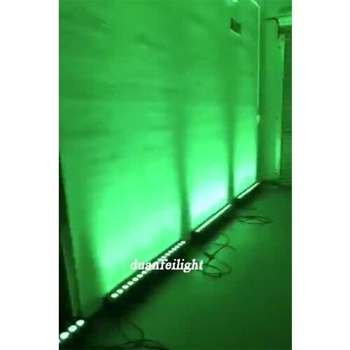 10lot 18*10watt 4in1 led wall washer rgbw wash lyre dmx led bar light ip20 stage bar