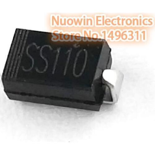 100pcs ss110 sma smd do-214ac Schottky diode