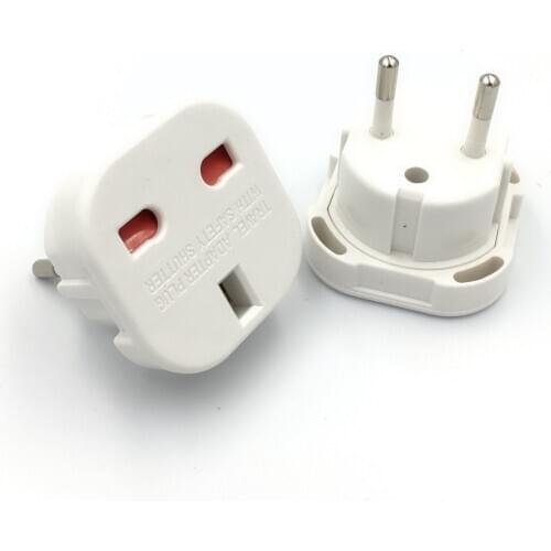 4.0 European Plug Universal UK to EU Europe Power Electrical Charger Outlets AC Power Charger Adapter plug SOCKET