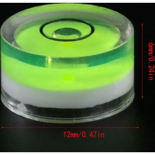 4Pcs/Bag 12x6MM Turntable Player Leveler LP Vinyl Record Bubble Degree Tonearms Set-up Level for Phono Cartridge Needle