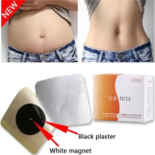 50/30Pcs Medicine Weight Loss Navel Sticker Magnetic Slim Detox Adhesive Sheet Fat Burning Slimming Diets Slim Patch Pads ldetox