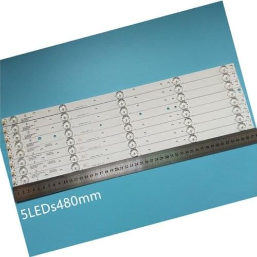 8pcs x 50 inch LED Backlight Strip 5 Lamp for 50"TV D50-F2000 JS-D-JP5020-A51EC JS-D-JP5020-B51EC E-50F2000
