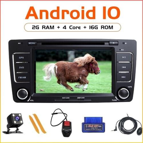 ZLTOOPAI 7" Android 10 Auto Radio For Skoda Octavia Yeti Car Multimedia Player GPS Stereo Audio CD DVD Player Car Player IPS DSP