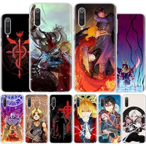 Fullmetal Alchemist Anime Cover Phone Case For Xiaomi Note 10 Mi 11 9 8 CC9 5X 6X 9T 10T A3 Poco X3 NFC F1 Pro Lite + Coque A1 A