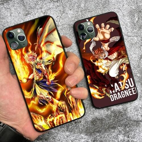 Natsu Dragneel Fairy Tail anime For iPhone 6 6s 7 8 Plus X XR XS 11 Pro Max soft silicone Phone case cover shell