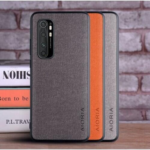 For Xiaomi Mi Note 10 Lite note10 Pro Case Soft TPU edge+Skin Hard Cloth protective back cover case for xiaomi mi 10 pro mi10