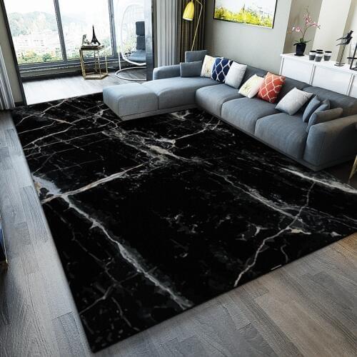 Black White Marble 3D Printed Carpets For Living Room Bedroom Area Rug Sofa Tea table kitchen Floor Mat Child Room Tatami Carpet