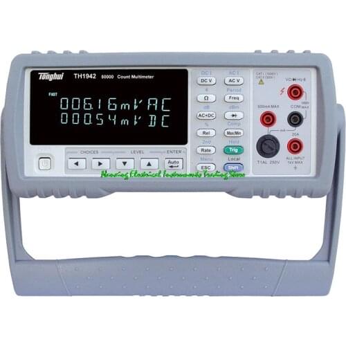 TH1942 High-accuracy High-speed 25 Readings/Second DCV 0.02% Resistance ohm 0.1% Digital True RMS Bench Multimeter 50000 Counts